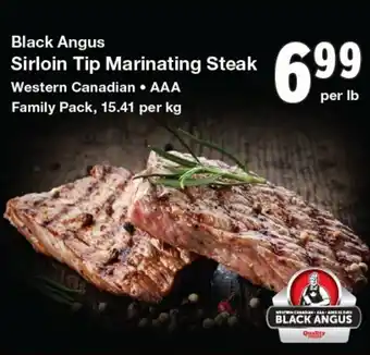 Quality Foods Black Angus Sirlion Tip Marinating Steak offer