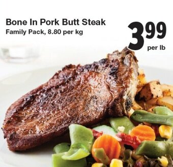 Quality Foods Bone In Pork Butt Steak offer