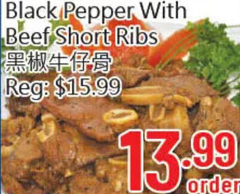 Black Pepper With Beef Short Ribs