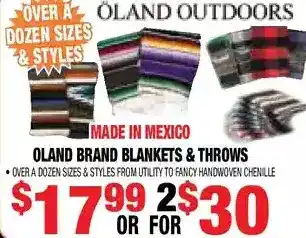 Len's Mill Stores Oland outdoors oland brand blankets & throws offer