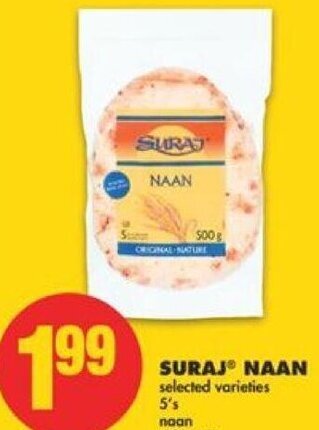 No Frills Suraj Naan 5's offer
