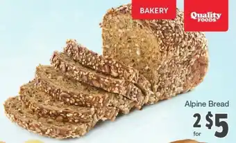 Quality Foods Apine Bread offer