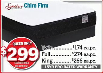 Surplus Furniture Chiro firm queen mattress set offer