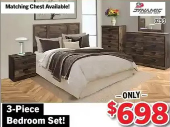 Surplus Furniture Montana 3-piece bedroom set offer
