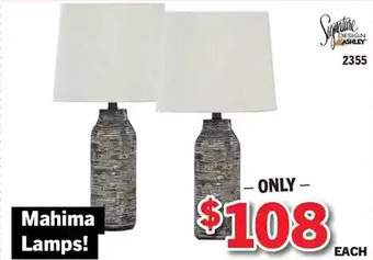 Surplus Furniture Mahima black lamp offer