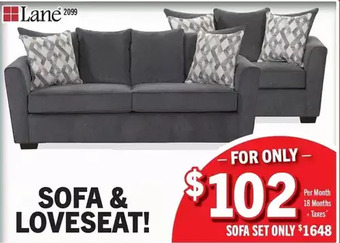 Surplus Furniture Surge anchor sofa & loveseat offer