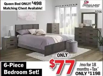 Surplus Furniture Alabaster oak 6-piece bedroom set offer