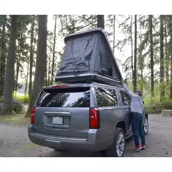 Princess Auto Vehicle hard-shell rooftop wedge-style tent offer