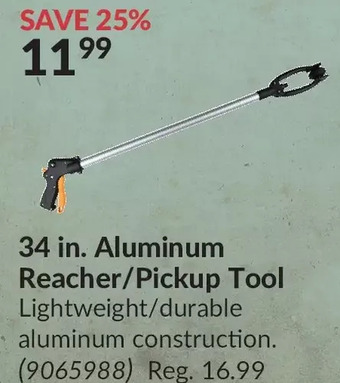 Princess Auto 34 in. aluminum reacher/pickup tool offer