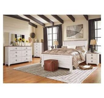 Aaron's 7 - piece willowton ii queen bedroom set offer
