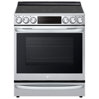 Best Buy Lg 30" 6.3 cu. ft. true convection 5-element slide-in electric air fry range (lsel6337f) - stainless offer