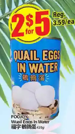 Btrust Supermarket Foojoy wuail eggs in water offer