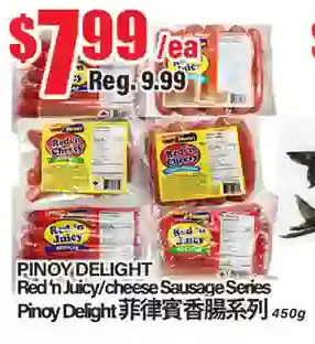 Btrust Supermarket Pinoy delight red'n juicy/cheese sausage series offer