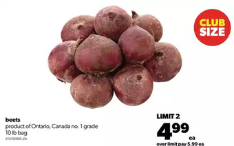 Real Canadian Superstore Beets offer
