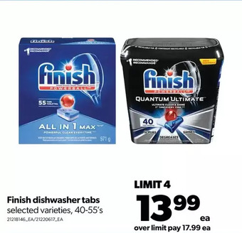 Real Canadian Superstore Finish dishwasher tabs offer