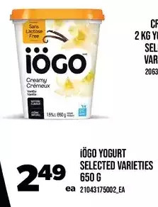 Real Canadian Superstore Iögo yogurt offer