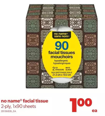 Real Canadian Superstore No name facial tissue offer