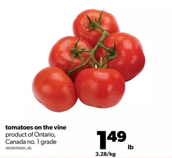 Real Canadian Superstore Tomatoes on the vine offer