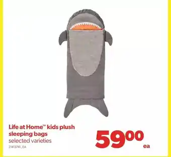 Real Canadian Superstore Life at home kids plush sleeping bags offer