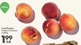 Longo's Fresh peaches offer