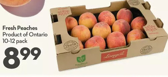 Longo's Fresh peaches offer