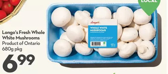 Longo's Longo's fresh whole white mushrooms offer