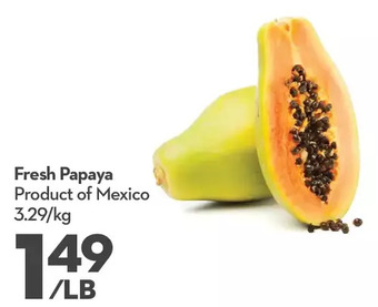 Longo's Fresh papaya offer