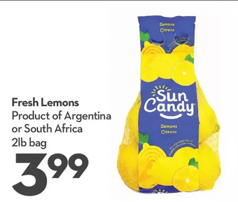 Longo's Fresh lemons offer