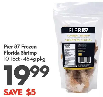 Longo's Pier 87 frozen florida shrimp offer