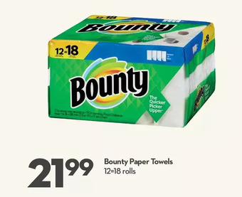 Longo's Bounty paper towels offer