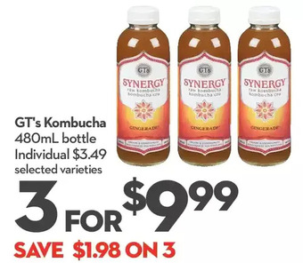 Longo's Gt's kombucha offer