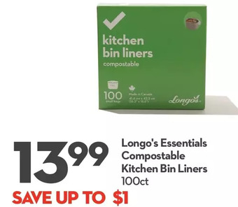 Longo's Longo's essentials compostable kitchen bin liners offer