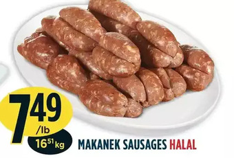 Marché Adonis Makanek sausages offer
