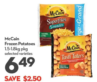 Longo's Mccain frozen potatoes offer