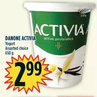 Marché Adonis Danone activia yogurt offer