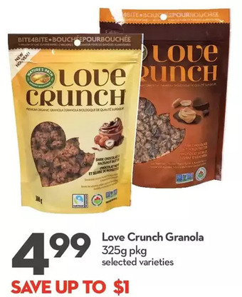 Longo's Love crunch granola offer