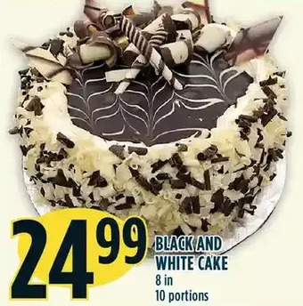 Marché Adonis Black and white cake offer