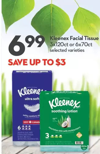 Longo's Kleenex facial tissue offer