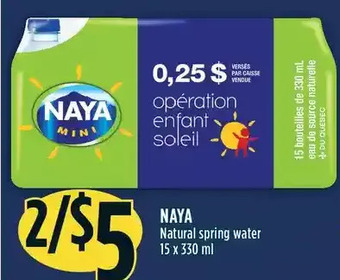 Marché Adonis Naya natural spring water offer