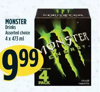 Marché Adonis Monster drinks offer