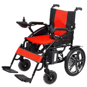 Best Buy Smart medical electric wheelchair, lightweight and durable, medical equipment multi-functional wheelchair - black frame red s offer