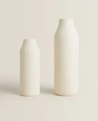 ZARA HOME Textured ceramic vase offer