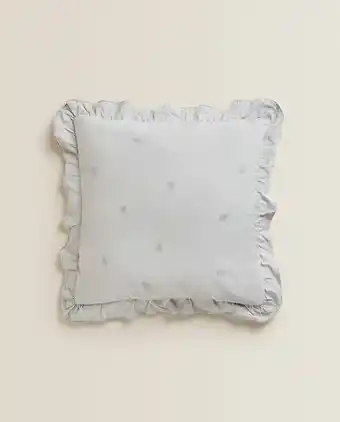 ZARA HOME Throw pillow with ruffled trims offer