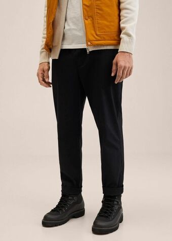 Mango Slim-fit cotton trousers offer
