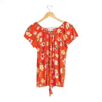 Giant Tiger Mystyle women's all-over printed tie front top offer