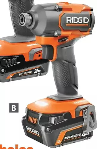 Home Depot Ridgid 18v brushless 1/4" impact driver kit offer