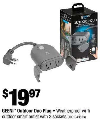 Home Depot Geeni outdoor duo plug offer