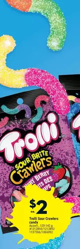 Giant Tiger Trolli sour crawlers candy offer