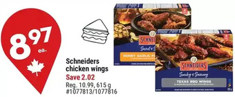 Giant Tiger Schneiders chicken wings offer