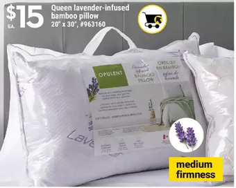 Giant Tiger Queen lavender-infused bamboo pillow offer